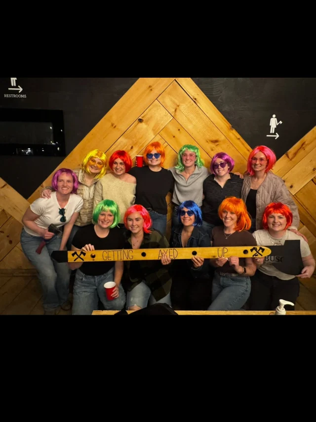 We said “just come throw axes”…

They showed up like this 💁‍♀️🌈

No notes. Just respect.

Grab your crew and bring the energy — we’ll take care of the rest. 🪓

#AXEDThrowing #BlueMountainVillage #GroupNights #GirlsNight #ThingsToDoOntario